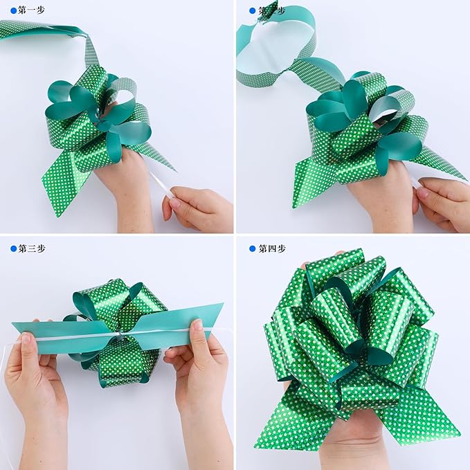 12Pcs Wave Point Wrap Pull Bows Gift Bows - Image 3