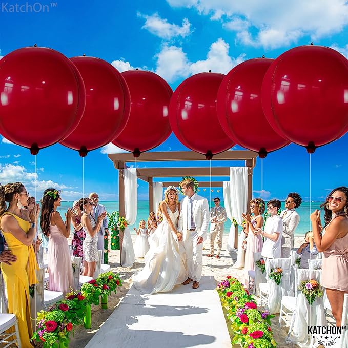 KatchOn, Big Metallic Red Balloons - Image 7