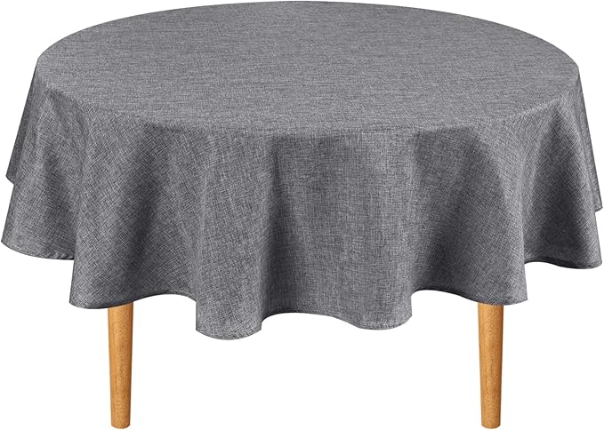 Hiasan Round Linen Tablecloth 70 Inch by Hiasan