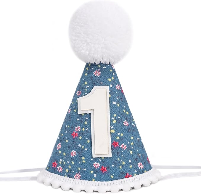 WAUAO Floral 1st Birthday Hat by Unknown