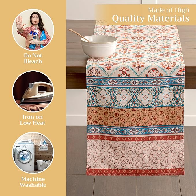 Maison d' Hermine Table Runner 100% Cotton Double Layer Table Runners 72 inches - Image 3