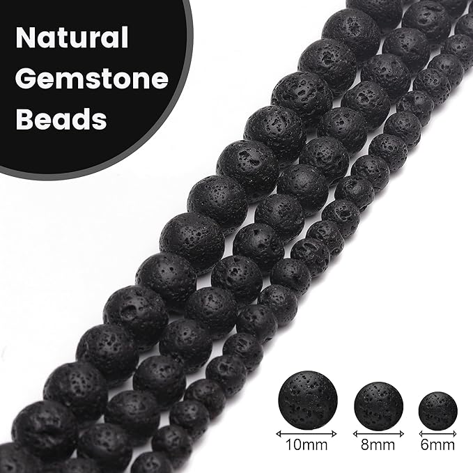 6mm Natural Stone Beads for Jewelry Making - Image 3