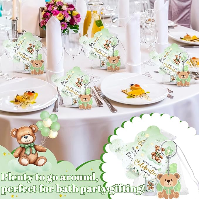 288 Baby Shower Favors Baby Shower Gifts Bulk Lip Balms Soaps Keychains Organza - Image 5
