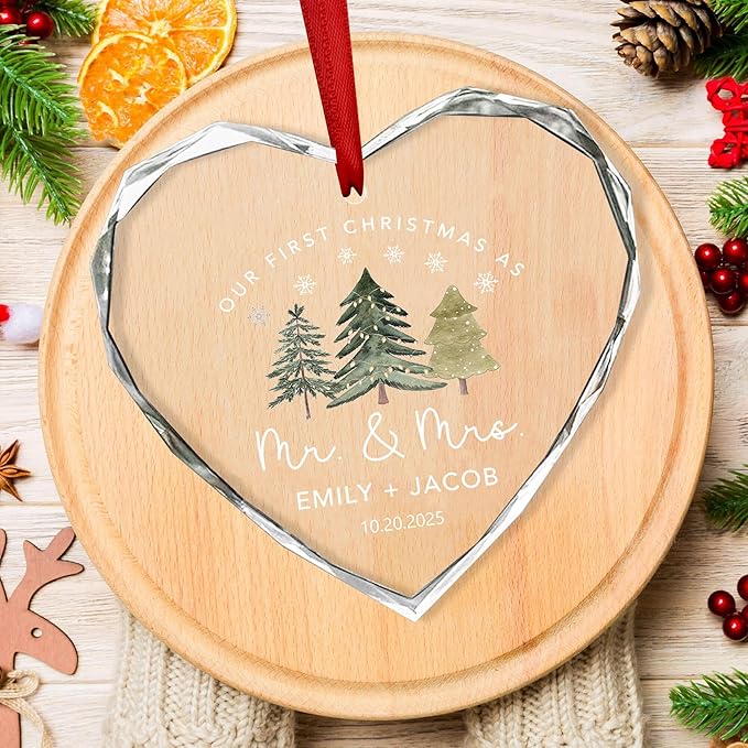 Personalized Glass Ornament 2025 - Image 3