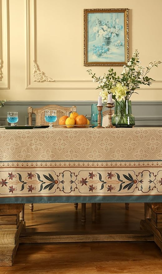 patdrea Designer French Linen Long Tablecloth - Image 9