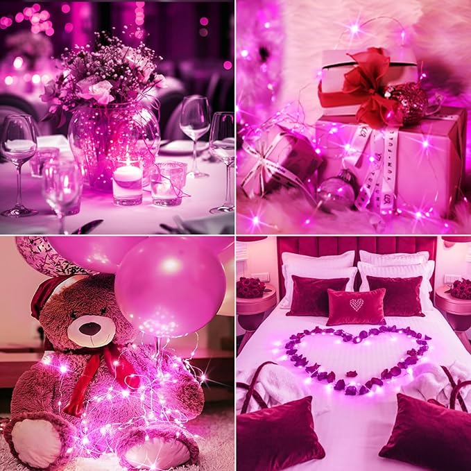 btfarm 30 Pack Fairy Lights Battery Operated, Valentine's Day Lights 7ft 20 Led - Image 2