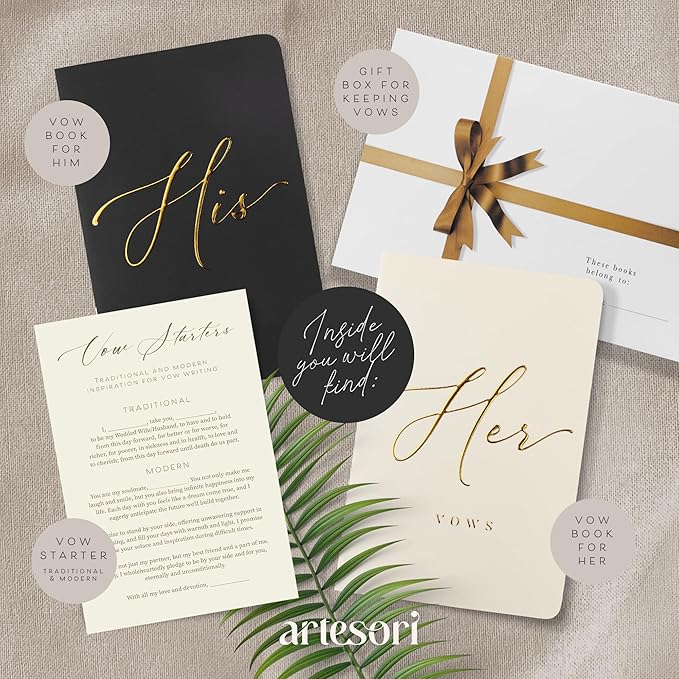 ARTESORI Premium Wedding Vow Book - Image 2