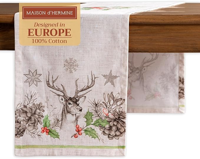 Maison d' Hermine Table Runner 100% Cotton Single Layer Table Runners 108 by MaisondHermine