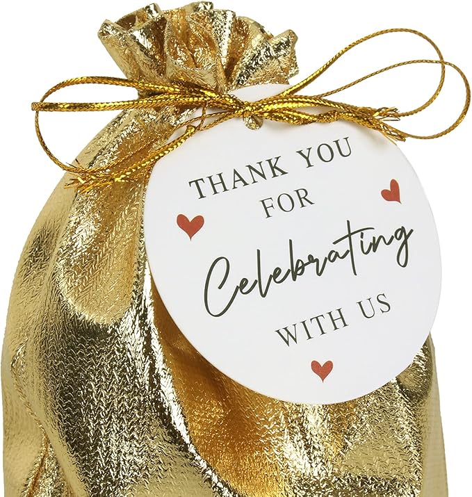 Pack of 100 6"x 8" Heavy Duty Gold Drawstring Organza Jewelry Pouches Wedding - Image 7