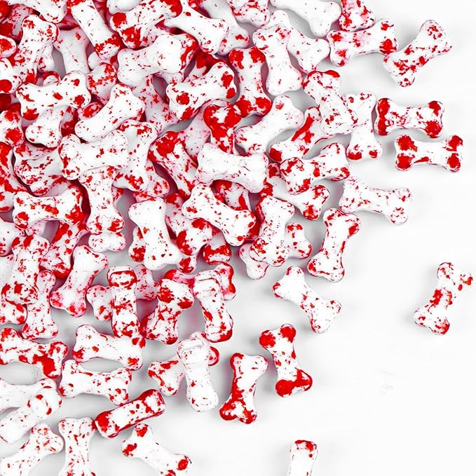 Halloween Sprinkles, Bloody Dog Bones Candy, Halloween Candy, Edible Sprinkles by Suggozo