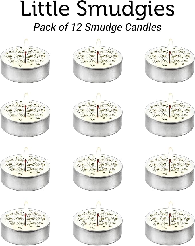SOUL STICKS 12 Pack Little Smudgies Tealight Candles Smudge Candle - Image 2