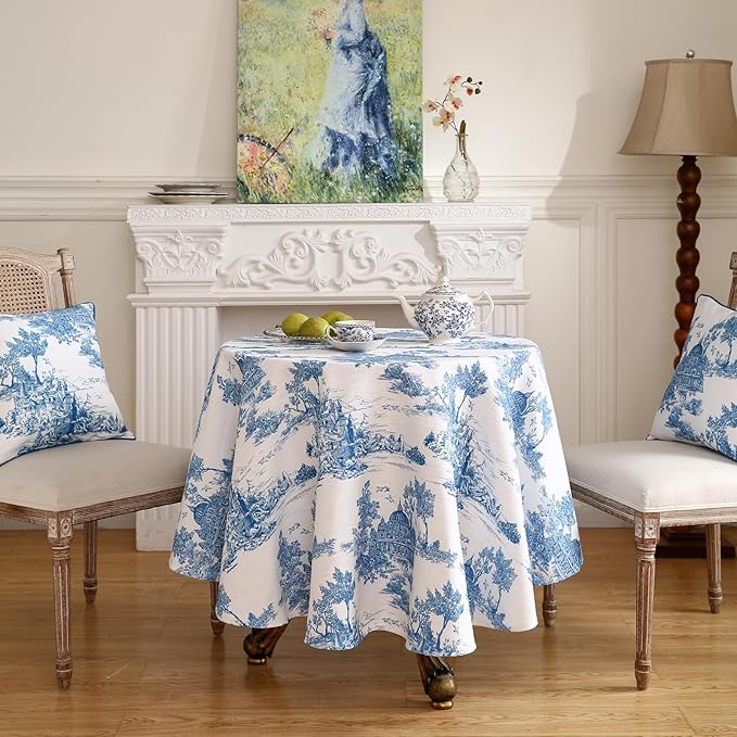 patdrea Designer Cyan Tablecloth - Image 2