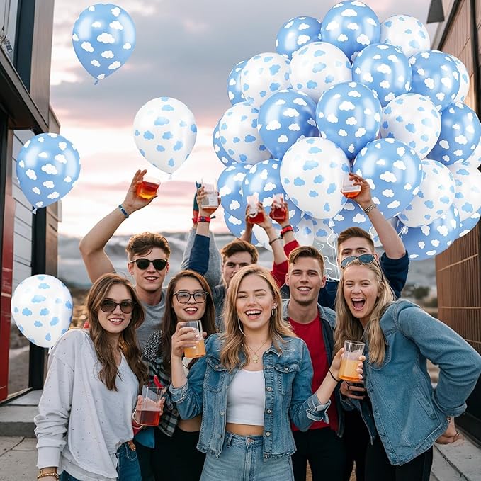 Cloud Balloons, Baby Shower, Cloud Themed Party Decorations Supplies - Image 6