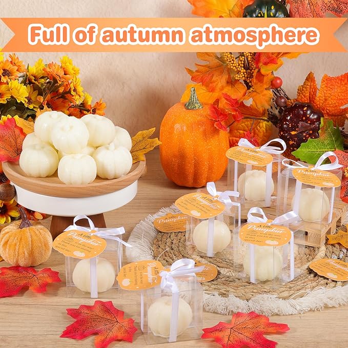 30 Set Pumpkin Soap Baby Shower Favors, Mini Pumpkin Soap Baby Shower - Image 4