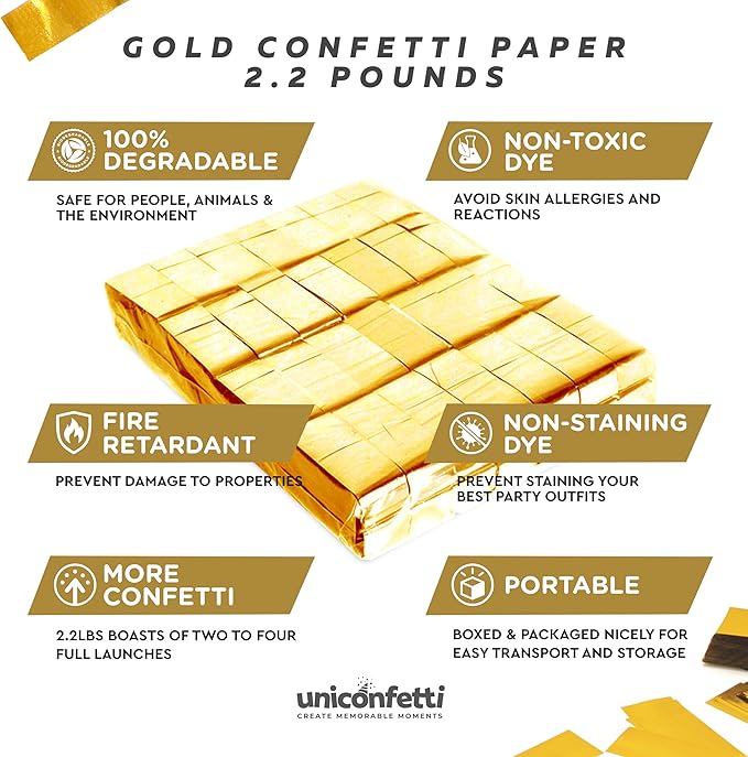 Gold Confetti Paper - Image 3