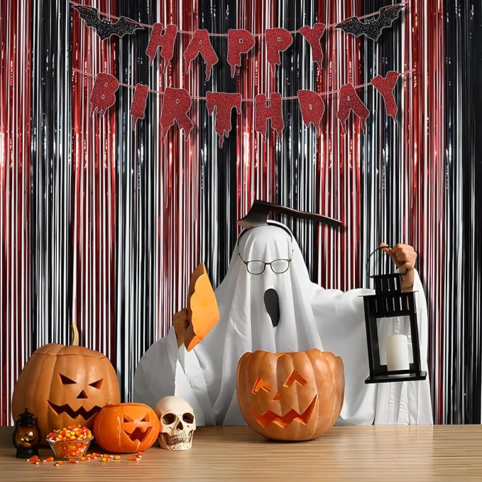 BRAVESHINE Tinsel Photo Backdrop Curtains - Image 2