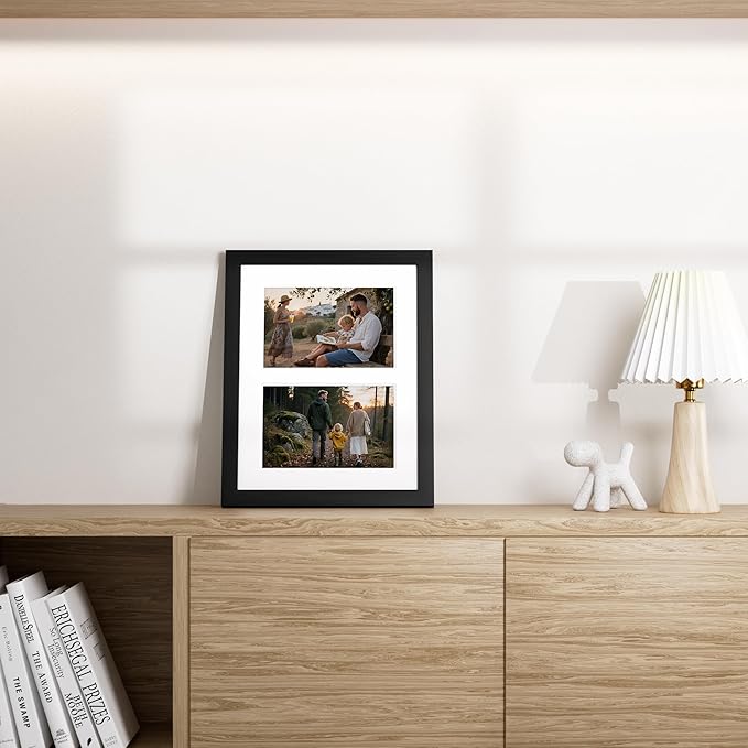 Vittanly 8x10 Collage Picture Frame, Displays 2Pcs 4x6 Pictures - Image 9