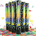 Biodegradable Confetti Cannon 6 Pack Multicolor Party Popper Shooters, 12 Inch by OceanWings