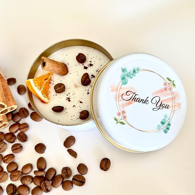 Coffee Scented Soy Wax Candle Favors - Image 5