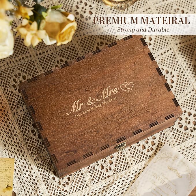 AW BRIDAL Mr and Mrs Wedding Keepsake Box Large - Image 4
