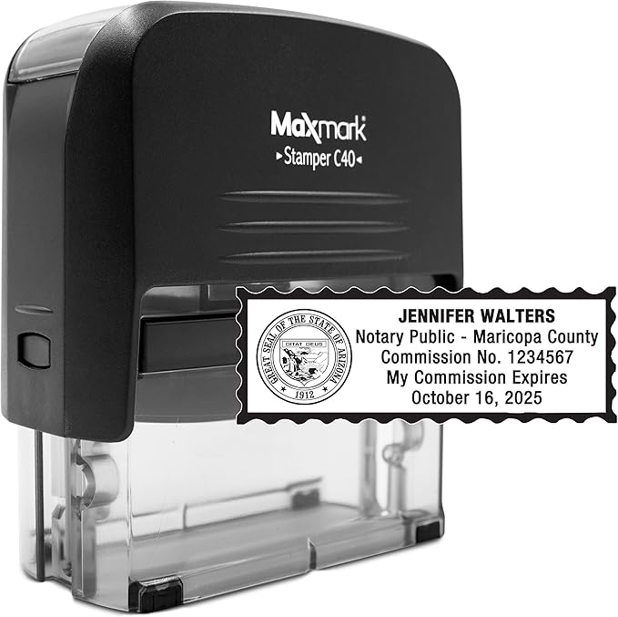 MaxMark Notary Stamp for State of Arizona by Maxmark