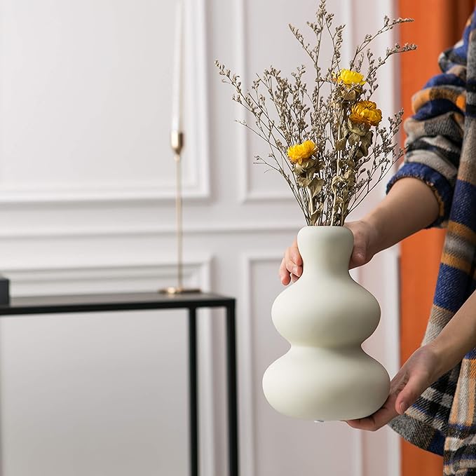 Ceramic Vase for Decor, Modern Vases for Home Decor Living Room, Centerpiece - Image 4