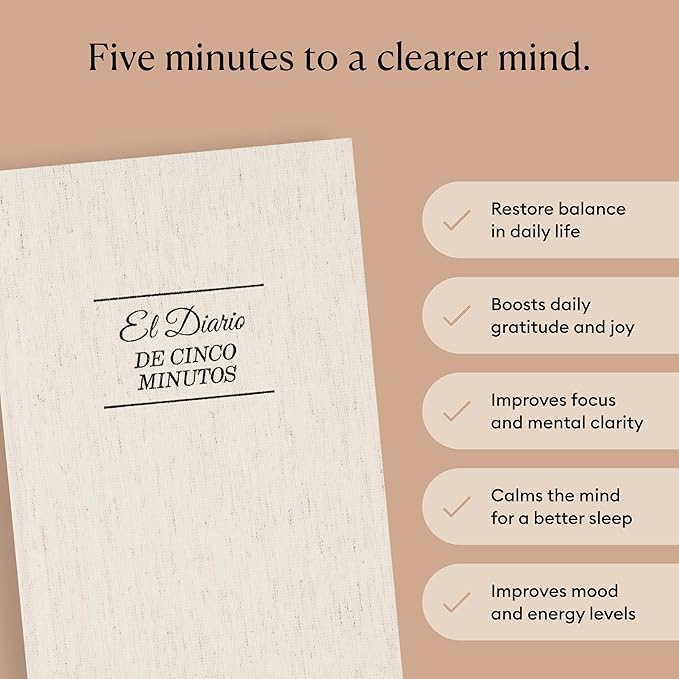 Intelligent Change Spanish Five Minute Journal, Original Daily Gratitude Journal - Image 2