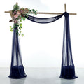 VDS Pack of 1 Panel Wedding Arch Draping Fabric Sheer Chiffon Fabric Drapery by VDS