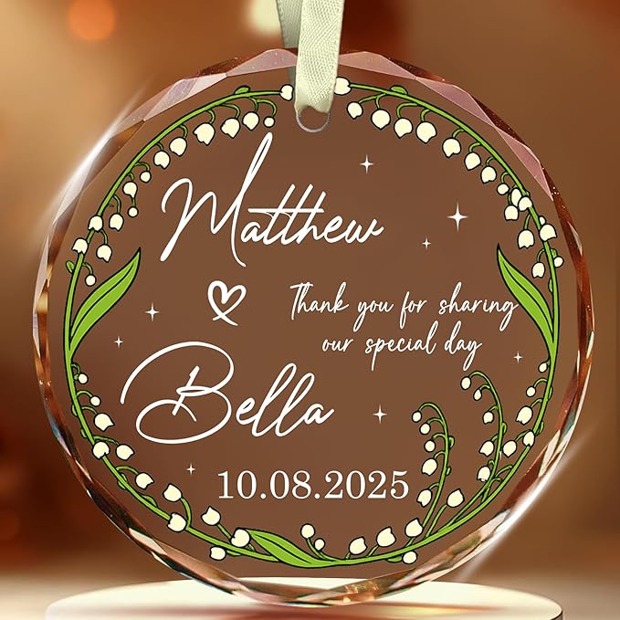 Personalized Wedding Favor Christmas Ornaments by TOBYOVU
