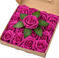 BLEUM CADE 16Pcs Artificial Flowers Fake Roses by BLEUMCADE