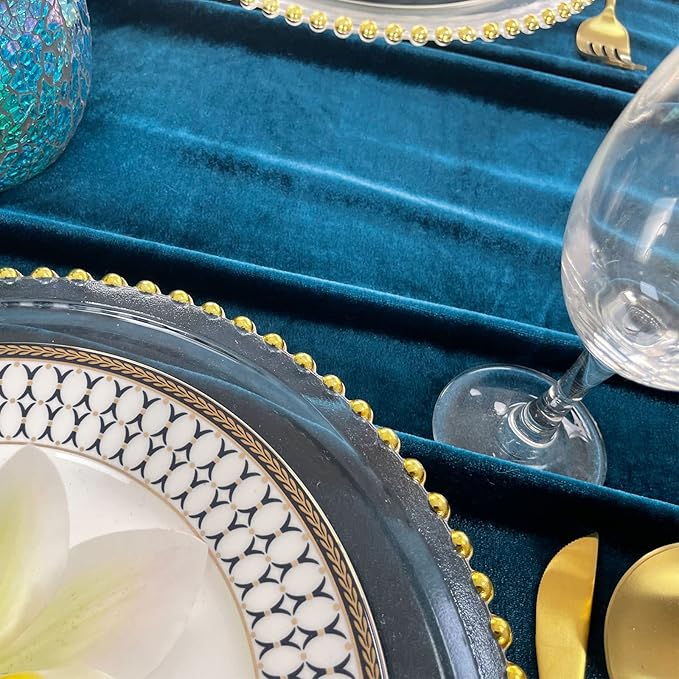 Luxurious Velvet Table Runner, 10ft Wedding Reception Decorations, 20x120inch - Image 6