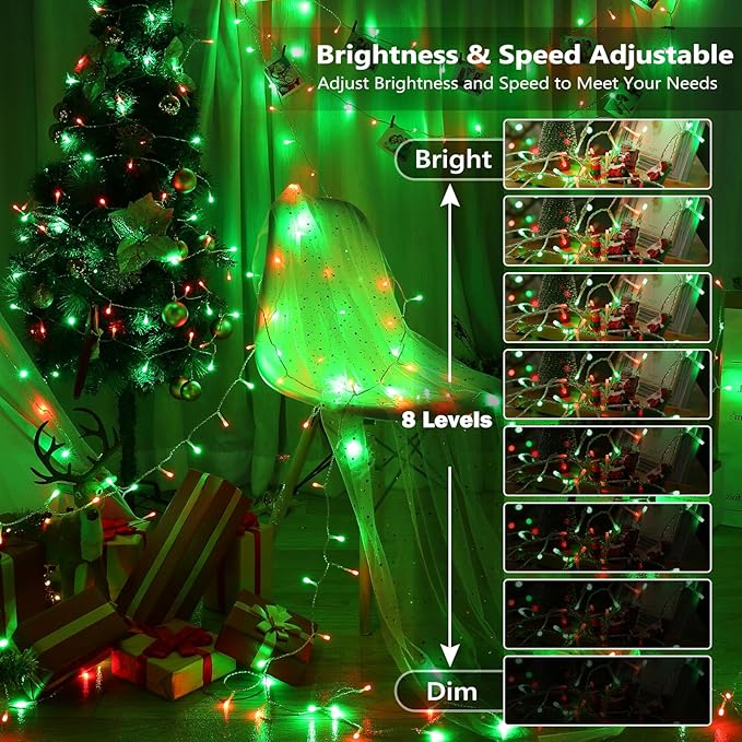 BrizLabs RGB String Lights, Color Changing Orange Purple Halloween Lights - Image 8