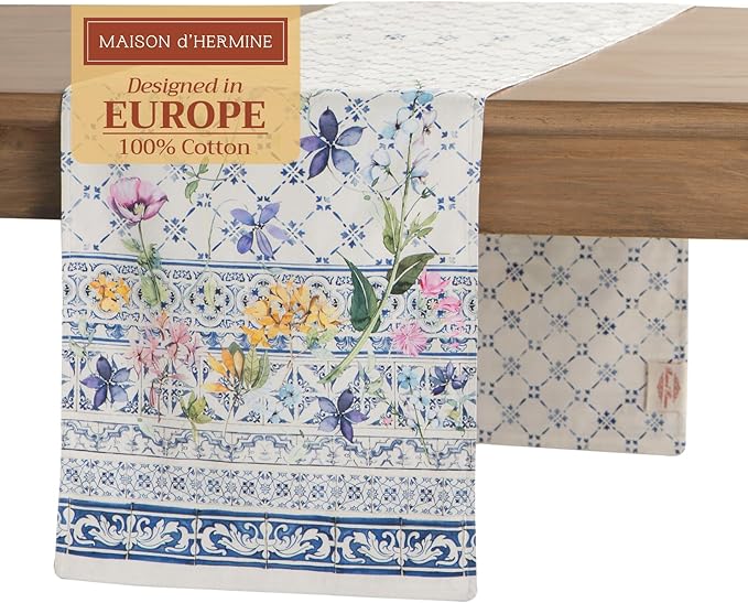 Maison d' Hermine Table Runner 100% Cotton Double Layer Table Runners 108 by MaisondHermine