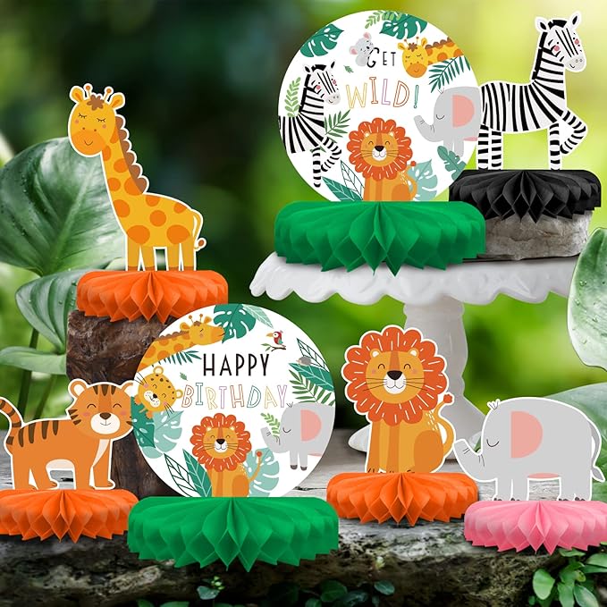 Safari Birthday Decorations Table Centerpiece - Image 6