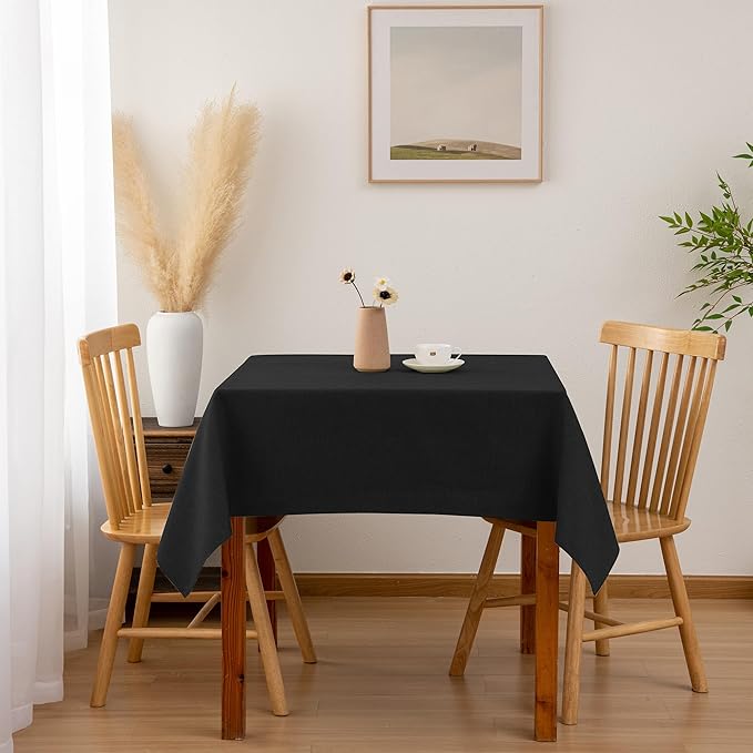 Hiasan 2 Pack Faux Linen Square Tablecloth - Image 2