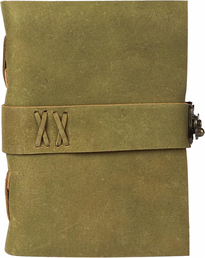 Vintage Leather Journal Handmade Buffalo Non-Refillable Deckle Edge Paper – - Image 7