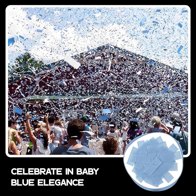 Ultimate Confetti, Baby Blue Biodegradable Confetti - Image 2