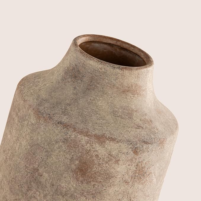 Mitt&Ditt Ceramic Flower Vase, 12.5 inch Tall Off-White Vase, Large Decorative - Image 4