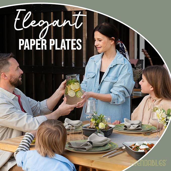 Trendables Heavy Duty Paper Plates Set - Image 6