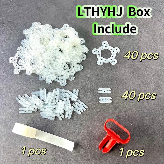 80 Balloon Clips and 100 Dots Glue Points and a Tie, - Image 5