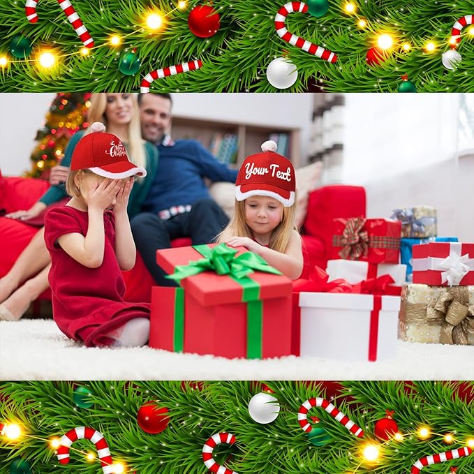 Christmas Santa Baseball Hat Santa Claus Costume hat - Image 4