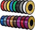 Kingroon 16KG PLA Filament Bundle+Triple Color Silk PLA Filament Bulk 3D by PrintsPerfectAlways