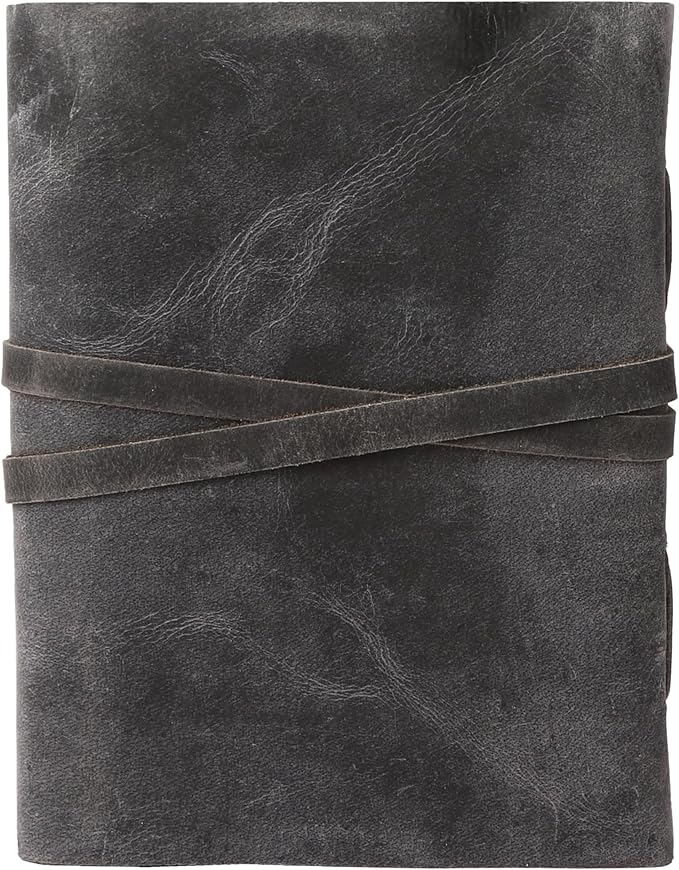 Leather Journal with Lined and Unlined Deckle Edge Paper 8x6 inch and Vintage - Image 3