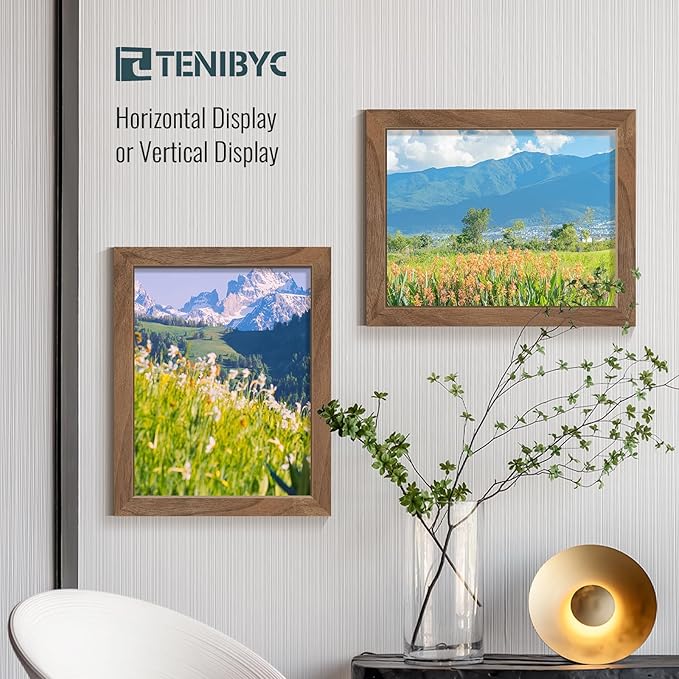 8.5 by 11 Picture Frame Brown - Image 6