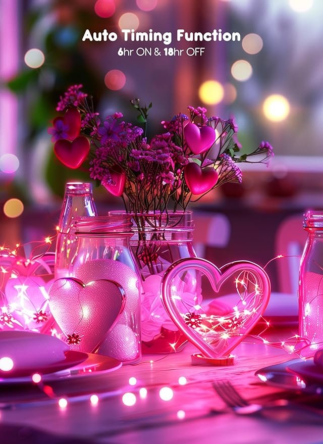 66Ft 200 LED Outdoor String Lights, Waterproof Twinkle Lights - Image 3