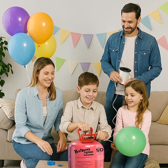 Helium Tank for Balloons At Home, 14.9 Cu Ft Helium Balloon Pump Kit - Image 7