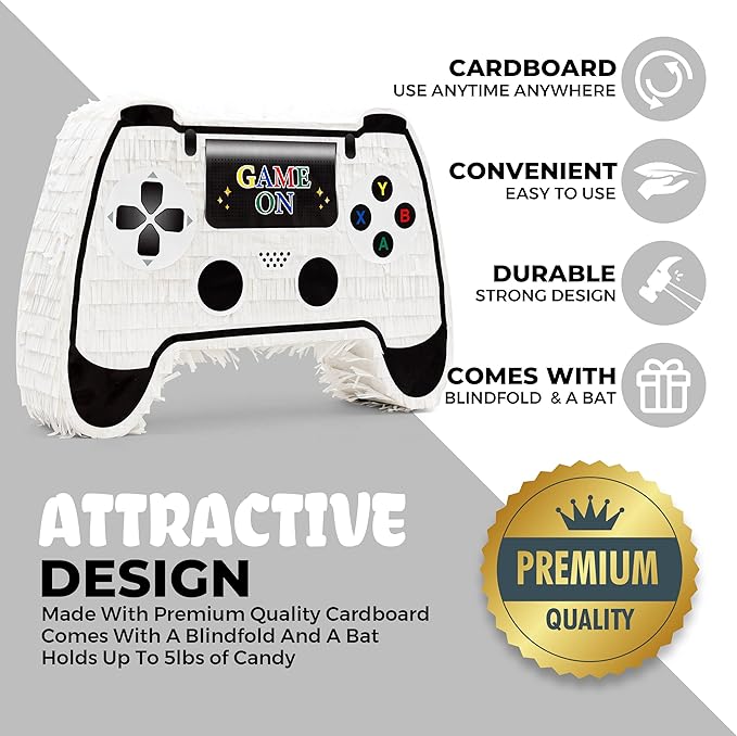 White Game Controller Pinatas Bundle - Image 4