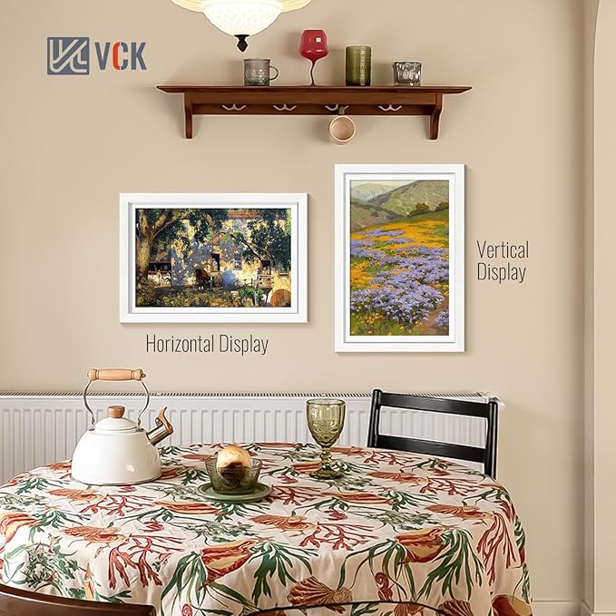 VCK 12x18 Frame, Textured White Wood Poster Frame - Image 6
