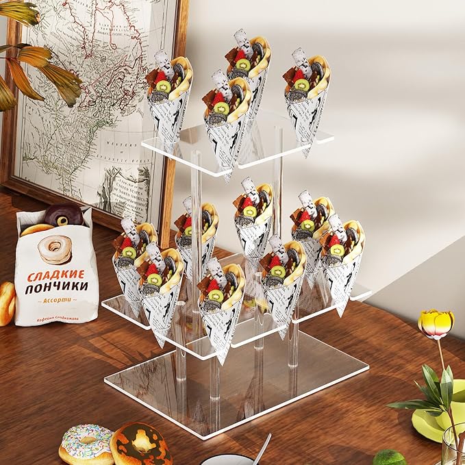 Champagne Tower, Rectangle Acrylic Champagne Display Rack Stand - Image 6