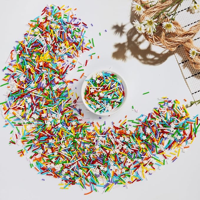 Edible Rainbow Sprinkles for Cake Decorating, 100g/3.53oz, Dessert Decorations - Image 5